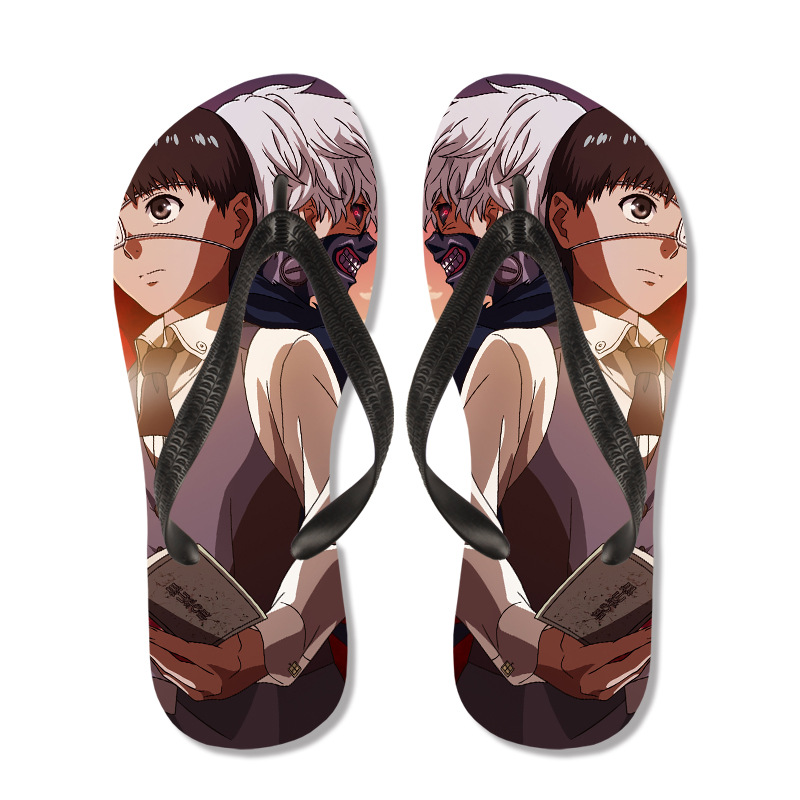 东京食尸鬼喰种动漫周边拖鞋金木研二次元夹脚防滑沙滩人字拖凉鞋