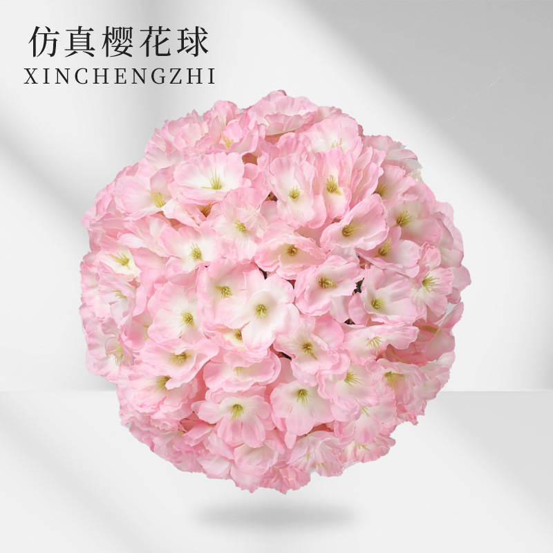 Artificial Flower Ball Ceiling Floral Silk Cloth Hydrangea Wedding Road Lead Wedding Mall Decoration Artificial Flower Artificial Flower Ball