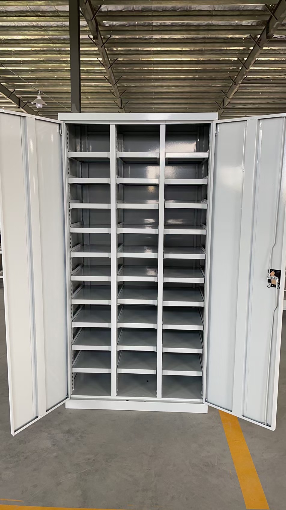 重型可调节分隔模具柜双开门带锁工具柜样品收纳柜分类整理柜