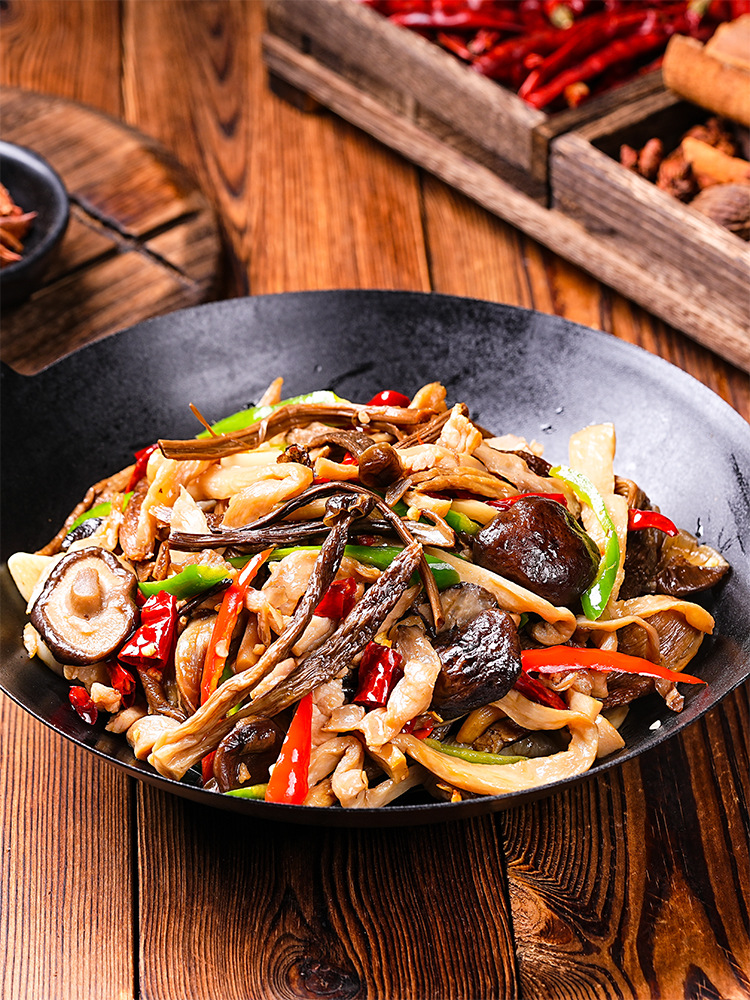 干锅三菌酒店饭店餐饮用特色半成品菜美食冷冻湘菜预制私房菜食材