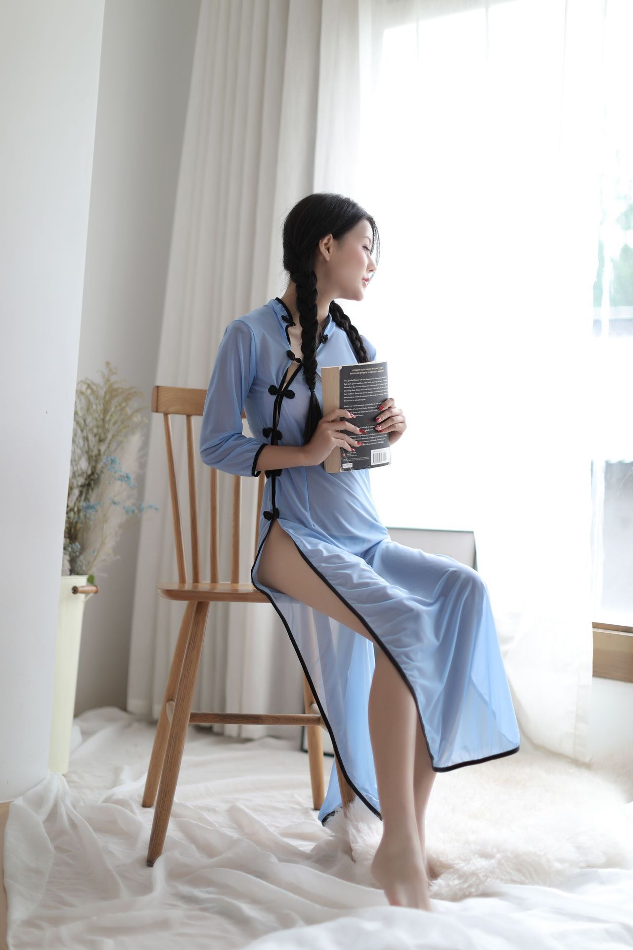 情趣内衣女装透视侧叉制服民国风学生装性感旗袍睡裙