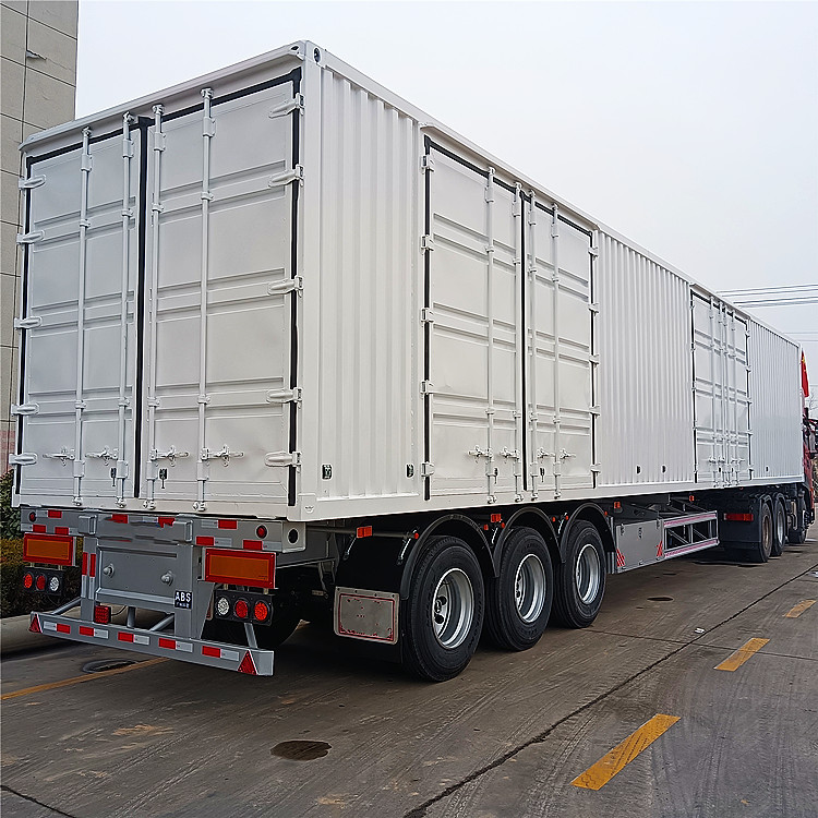 集装箱厢式半挂车展翼式物流厢式半挂车侧帘翼开启飞翼厢式半挂车