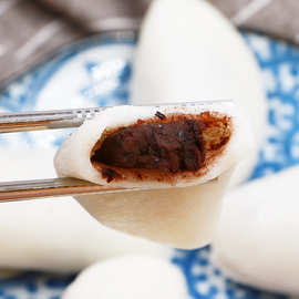 延边朝鲜族特产月亮糕大米糕红豆沙馅打糕月亮饺子韩国糕点零食