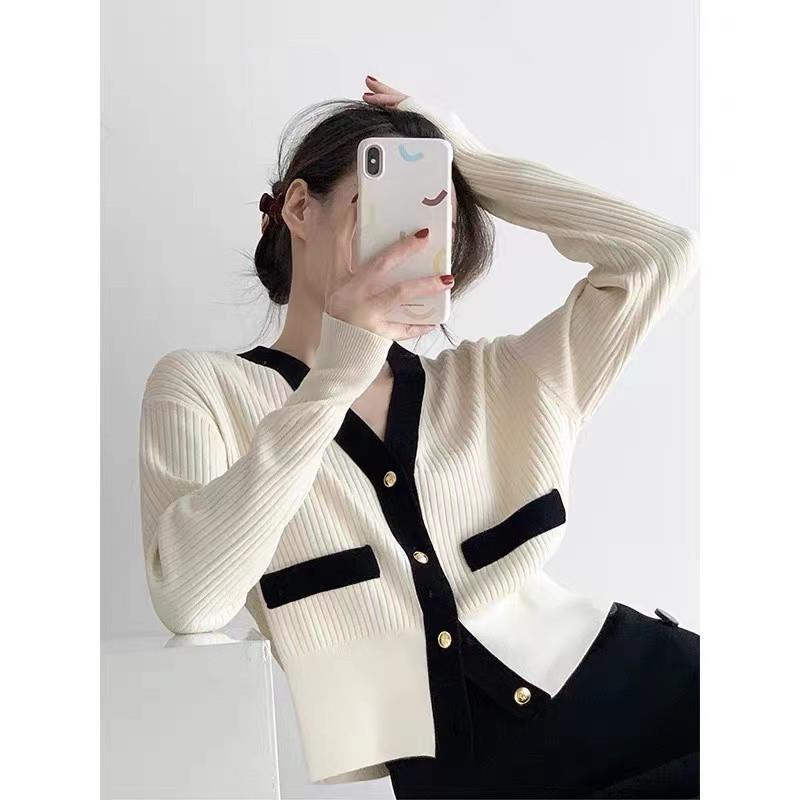 Classic Style Coat Sweater Women's Korean-Style Simple New Autumn and Winter Women's Clothing Sweater Cardigan 2023 Loose Temperament