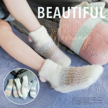 【1双起批】羊羔绒冬季加厚保暖地板袜韩版家居防滑日系可爱袜子