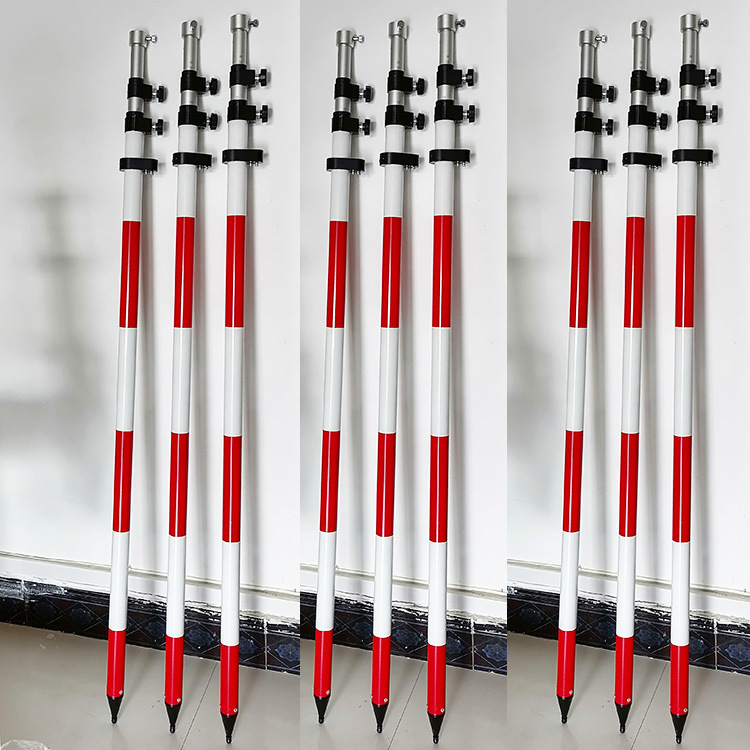 全站仪棱镜对中杆支架三脚架gps/rtk支架杆5米对中杆连接头碳纤杆