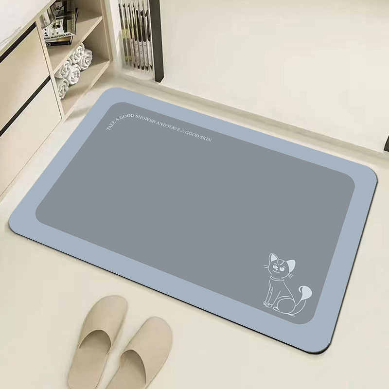 Bathroom Mats Absorbent Floor Mat Toilet Floor Mat Household Quick-Drying Toilet Carpet Bathroom Non-Slip Mat