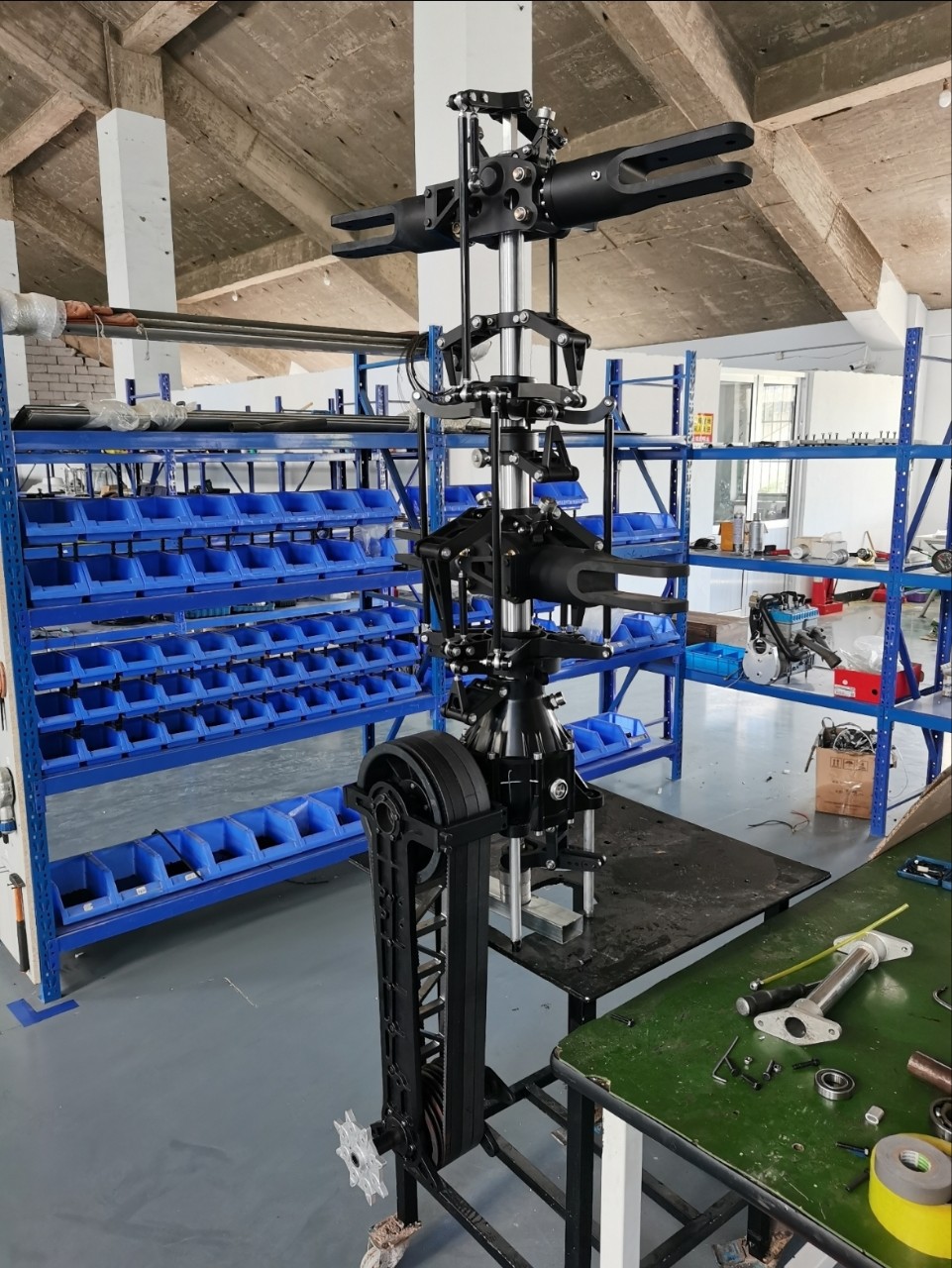 单座500公斤级共轴旋翼头7075超硬航空铝制作共轴直升机总成-阿里巴巴