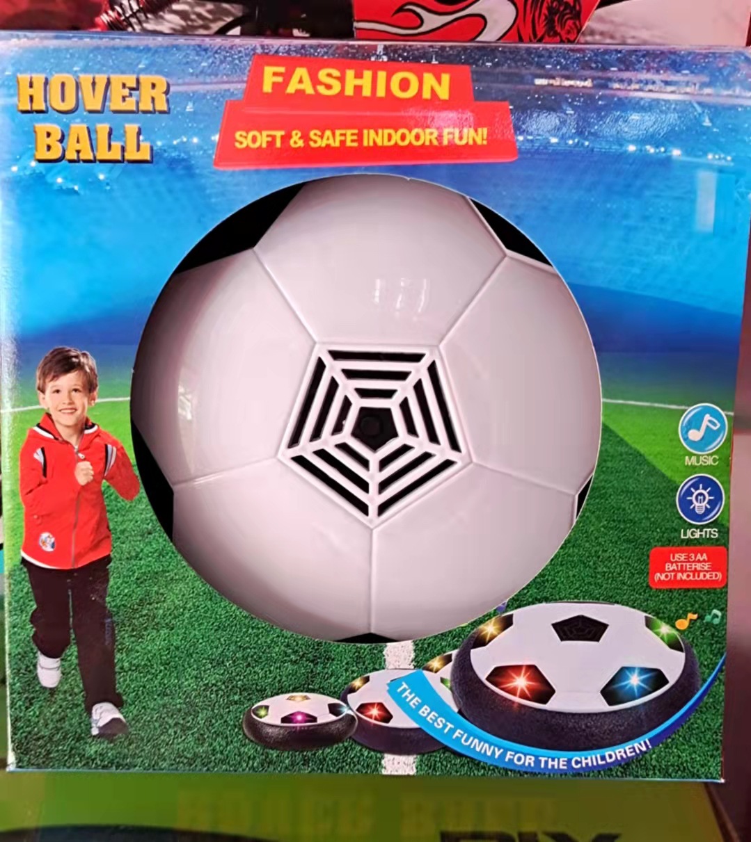 Suspension Football Parent-Child Air Suspension Luminous Electric Indoor and Outdoor Leisure Sports Children's Toy Gift Box Football