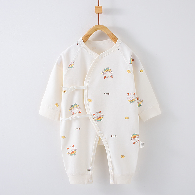 Baby Jumpsuit Spring and Autumn Class a Newborn Clothes Baby Cotton Sheath Anyang Children's Clothing Baby Romper Baby Clothes