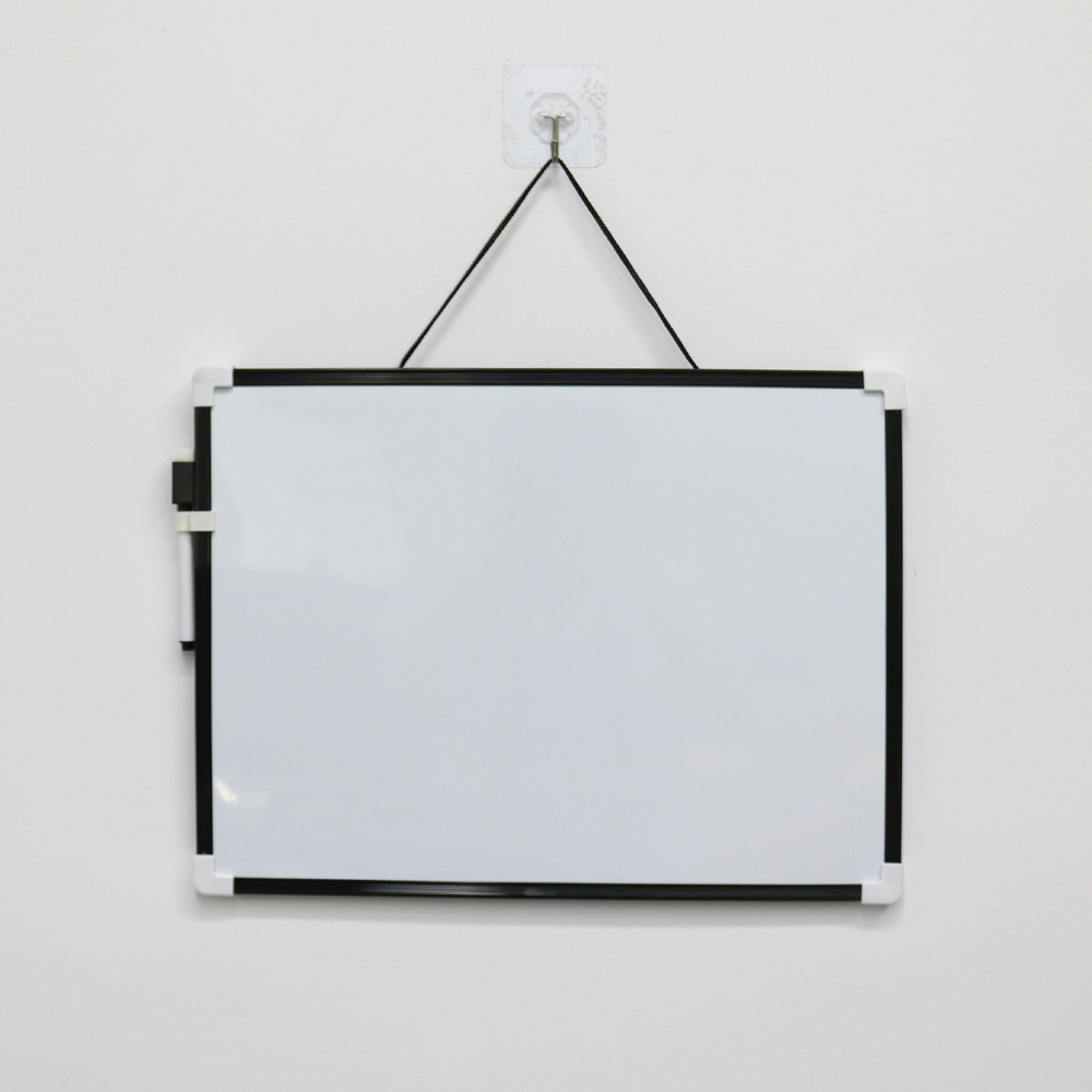 厂家直供挂绳小白板18*25儿童磁性写字板挂式家用教学创意画板