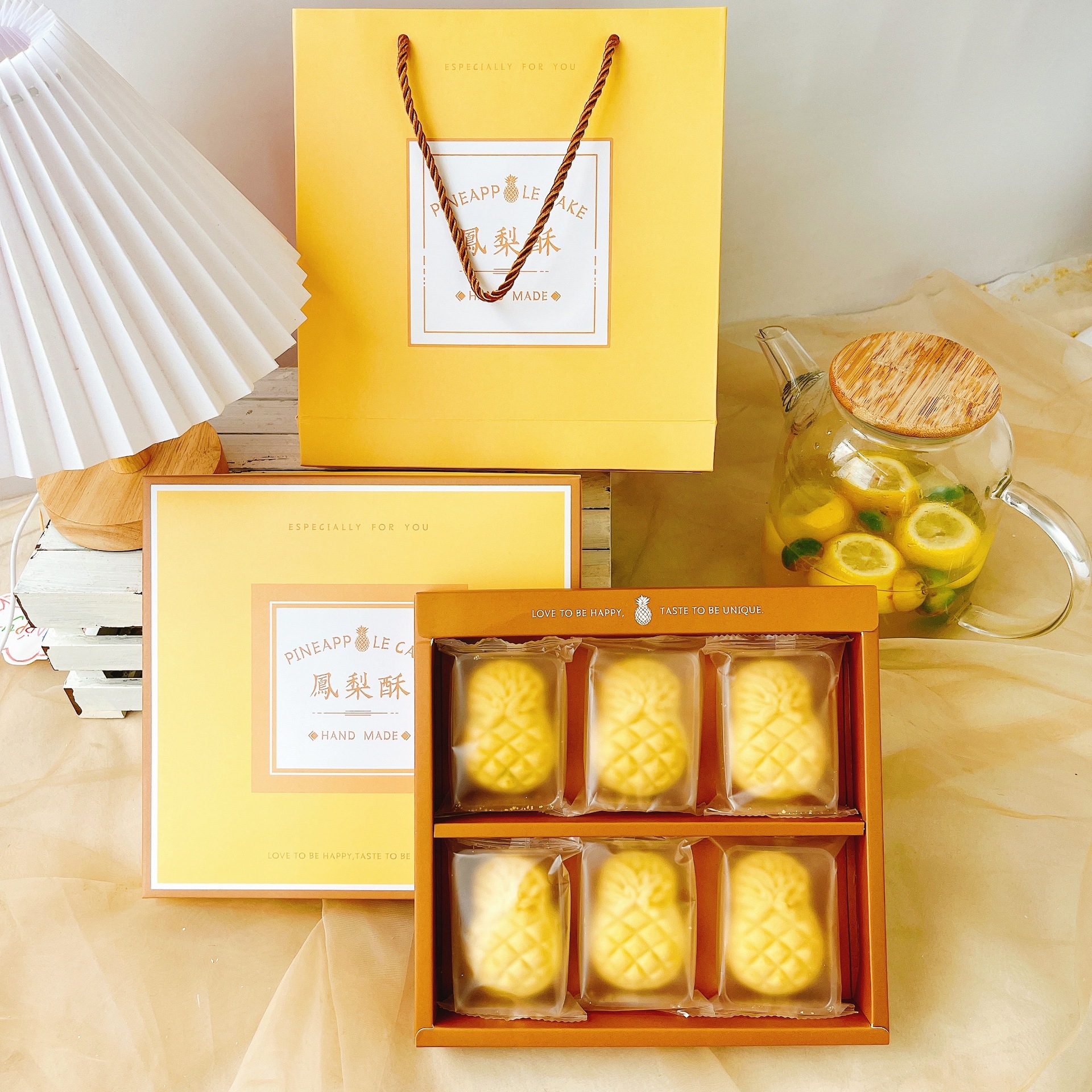 台湾土凤梨酥礼盒装厦门特产手工糕点心休闲零食小吃一件代发批发
