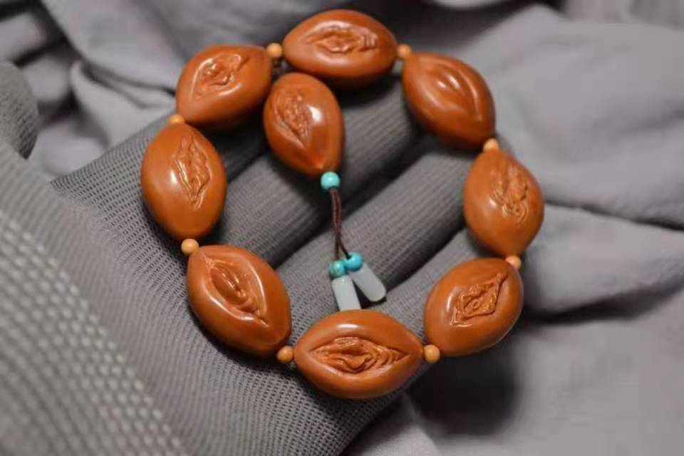 精雕橄榄核生命之源写实版手串橄榄核手链名家核雕工艺品文玩批发