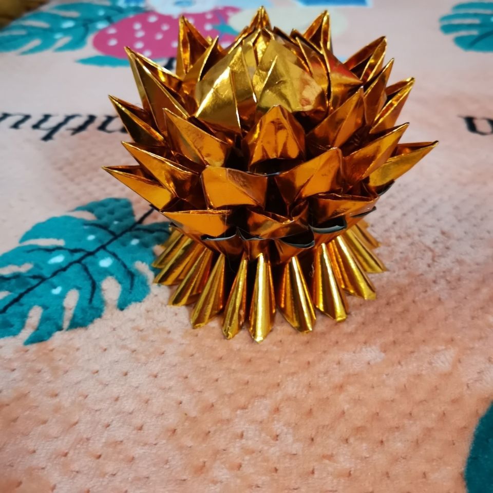 大张元宝纸块五彩纸七彩纸叠莲花纸莲花成品聚宝盆纸覆膜七彩纸