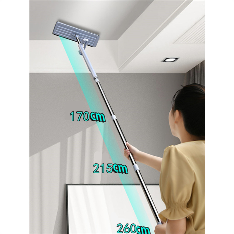 免手洗擦墙拖把天花板清洁厨房瓷砖墙壁高处除尘拖把家用大扫除