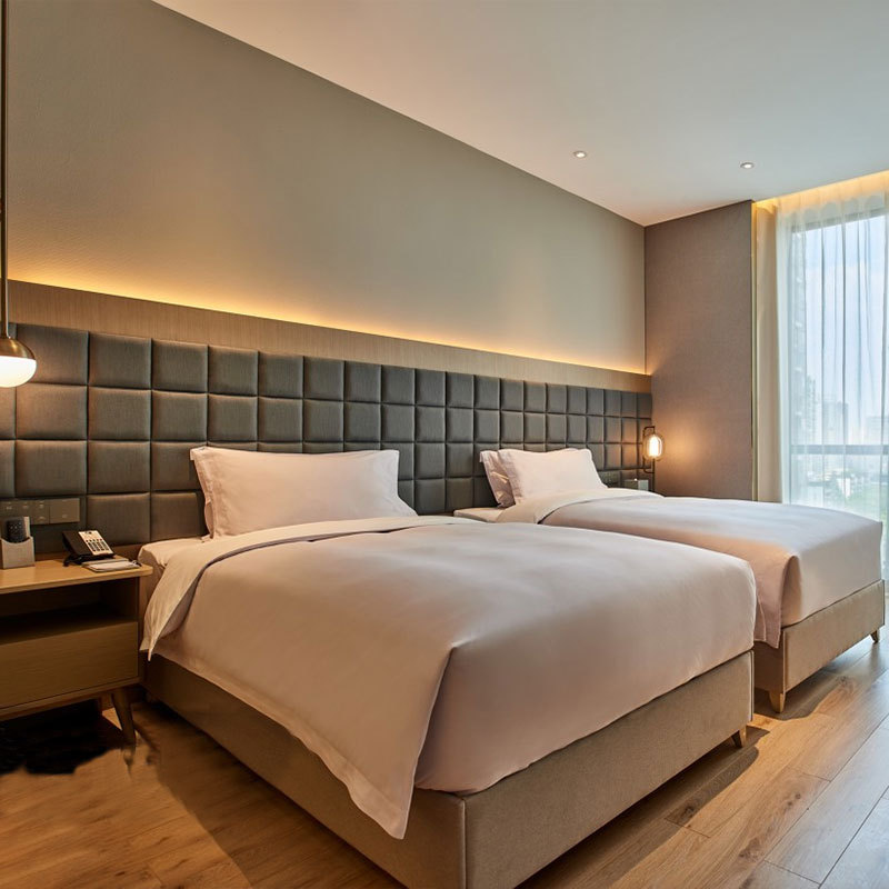 酒店家具标间全套五星级酒店床设计单人床双人床客房床宾馆床全套