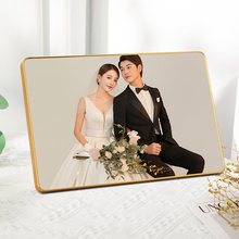 情侣婚纱照相框摆台全家福洗照片加打印带相片结婚照打印