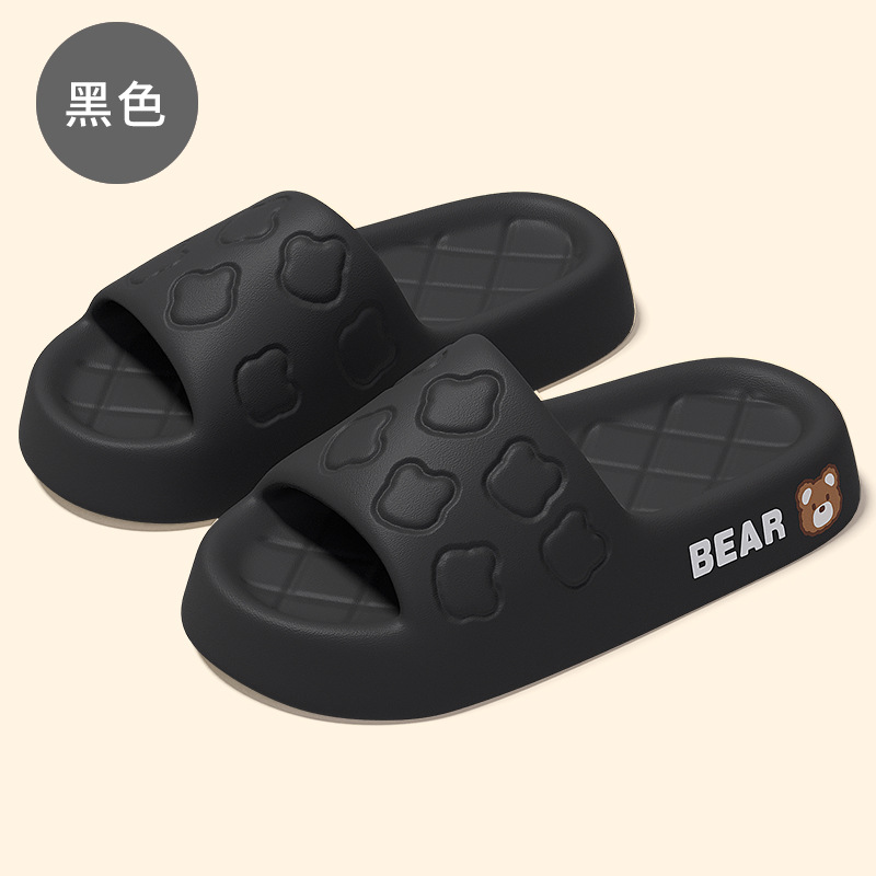 Poop Feeling Home Thick All-Korean Sandals Wear Bottom Slippers Men's Fashion Outdoor Casual Bottom Women's Version Soft Fashion Wholesale