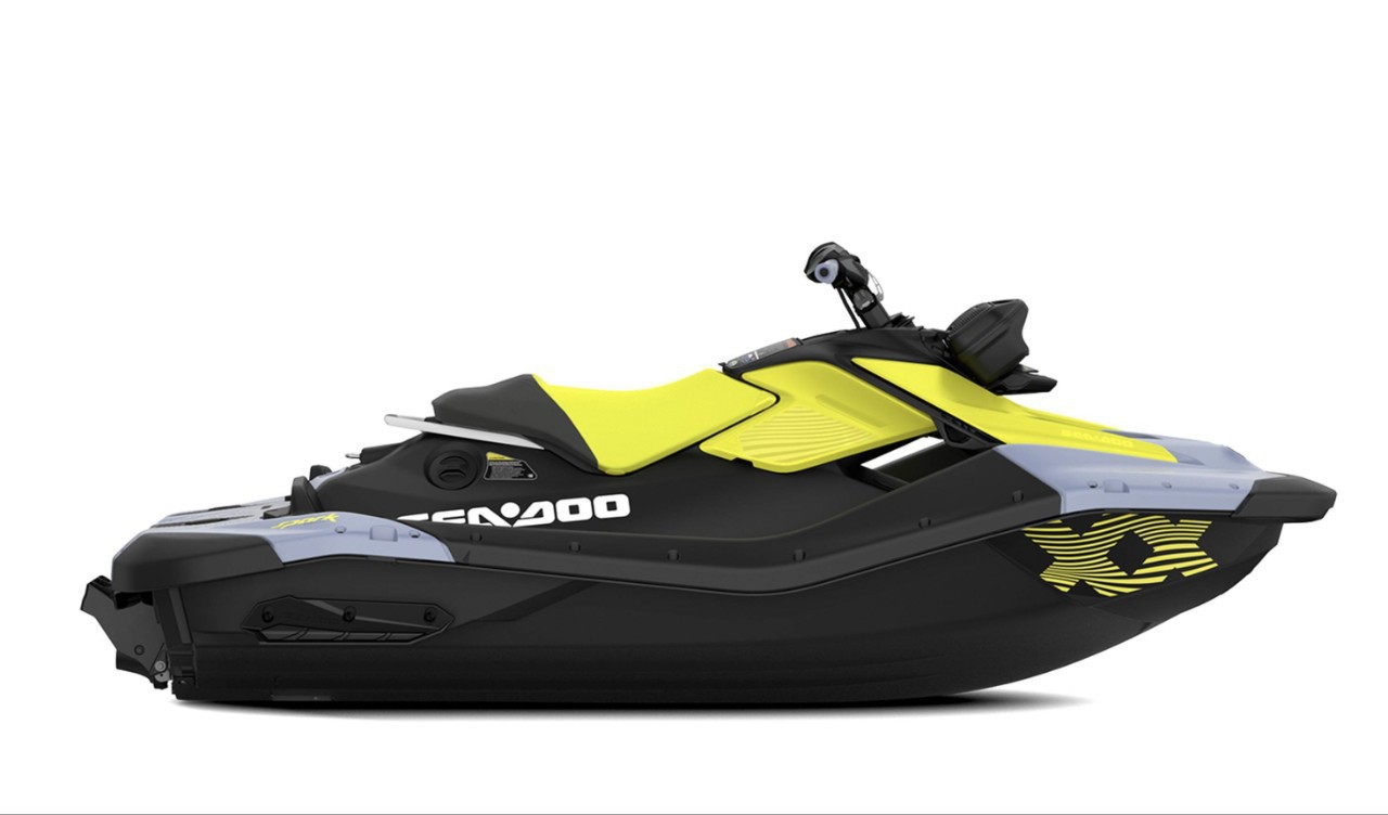 北极天庞巴迪brp2024款 火花90 trixx 蒸汽蓝霓虹黄水海上 摩托艇