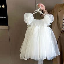 女童连衣裙夏装2023新款韩版儿童纱裙夏季女孩爱莎公主裙61表演服
