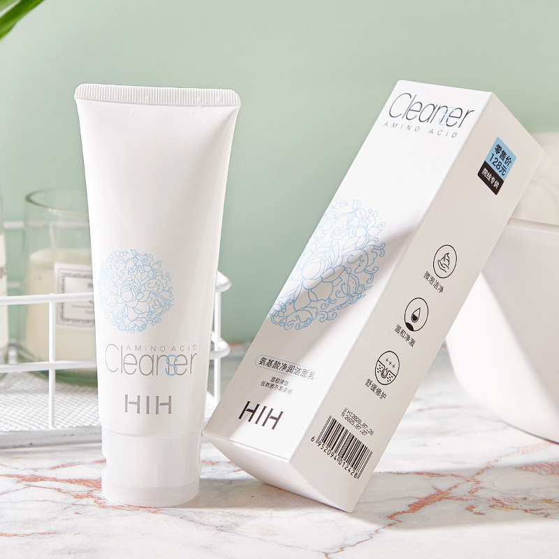 抖音网红洗面奶hih氨基酸净润洁面乳120ml补水控油温和泡沫洗面奶