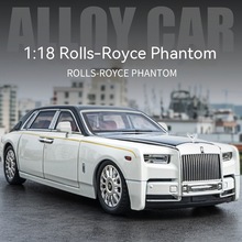 1:18 Rolls-Royce Phantom Model Car, Zinc Alloy Pull Back Toy