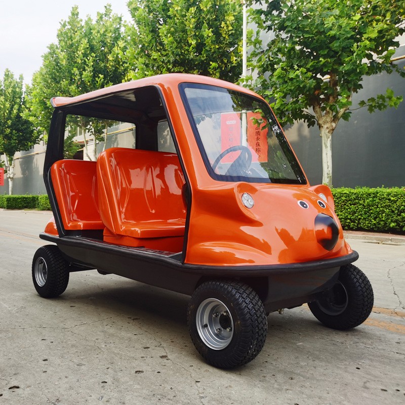 双座四座游乐观光旅游共享扫码自驾租赁代步智能电瓶电动观光车