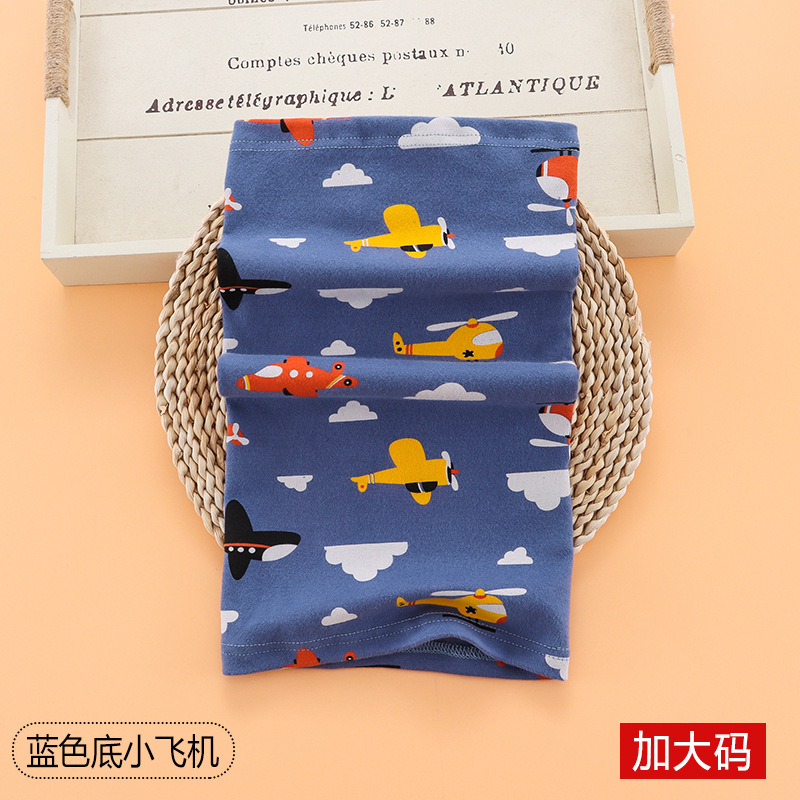 New Children's Cartoon Scarf Korean Style Printed Windproof Warm Neck Warmer Winter All-Matching Children's Scarf Collar