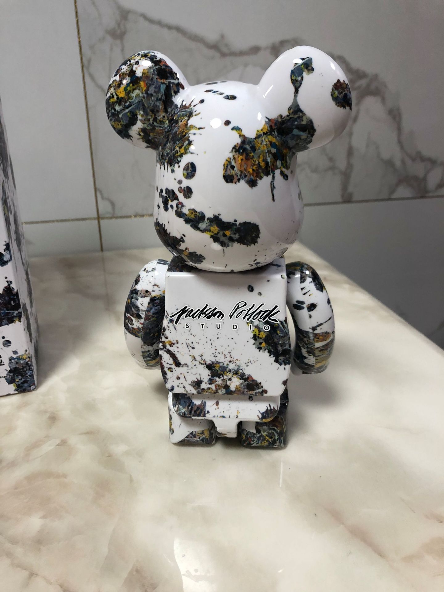 bearbrick暴力熊空山基2gdaniel arsham联名暴力熊电镀关节响400%