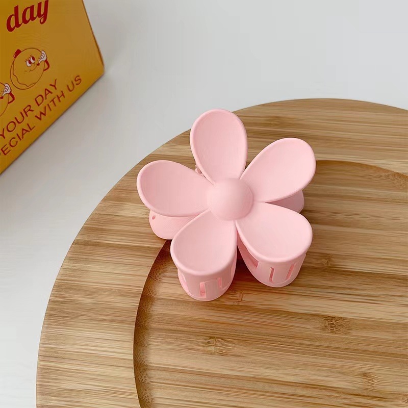 Choose Amazon Cross-Border Hot Autumn and Winter Color Flowers Barrettes Flower Hair Clip Hairpin Bath Tray Hair Claw Hair Accessories