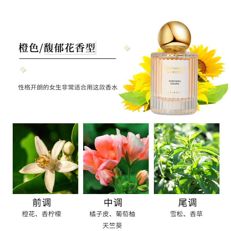 E-Commerce Hot-Selling Product Secret Garden Perfume for Women Fresh and Natural Flowering and Fruiting Light Perfume TikTok Kuaishou Wholesale One Piece Dropshipping