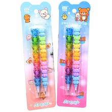 New 2pcs Non-sharpening Bear Pencils Pen Cap Students跨境专