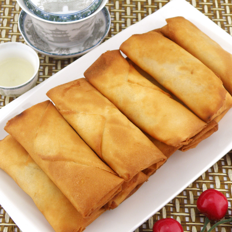 高美 鲜虾春卷 茶楼粥铺早餐下午茶外卖小吃 速冻虾仁春卷批发