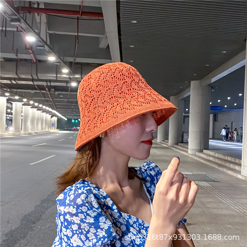 Korean Style Fashionable All-Match Double-Sided Fisherman Hat Summer Thin Women's Sun Hat Breathable Sun Hat Sun Hat