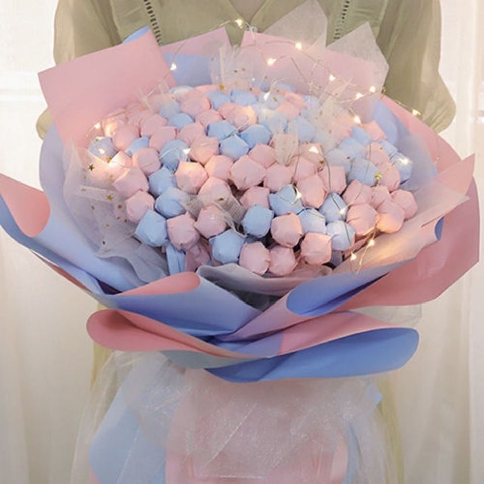 diy创意棒棒糖花束材料包送女朋友闺蜜七夕节毕业礼物生日礼物女