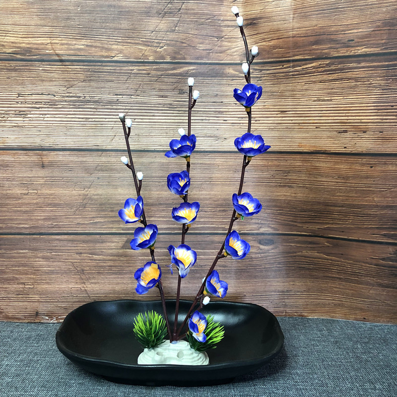 酒店冷菜盘饰花意境盘饰刺身装饰西餐摆盘创意性摆件创意梅花摆件