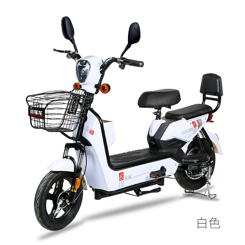 Hongfulong New National Standard Electric Bicycle 48V Lithium Battery Electric Car Double Battery Car Cross-Border Factory Wholesale