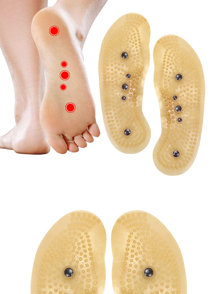 跨境热销按摩鞋垫磁疗磁石垫足部穴位保健男弹性透气全掌足疗鞋垫