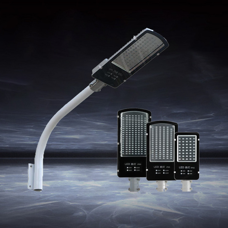 led路灯头100wled小金豆led路灯防水户外新农村挑臂电线杆道路灯