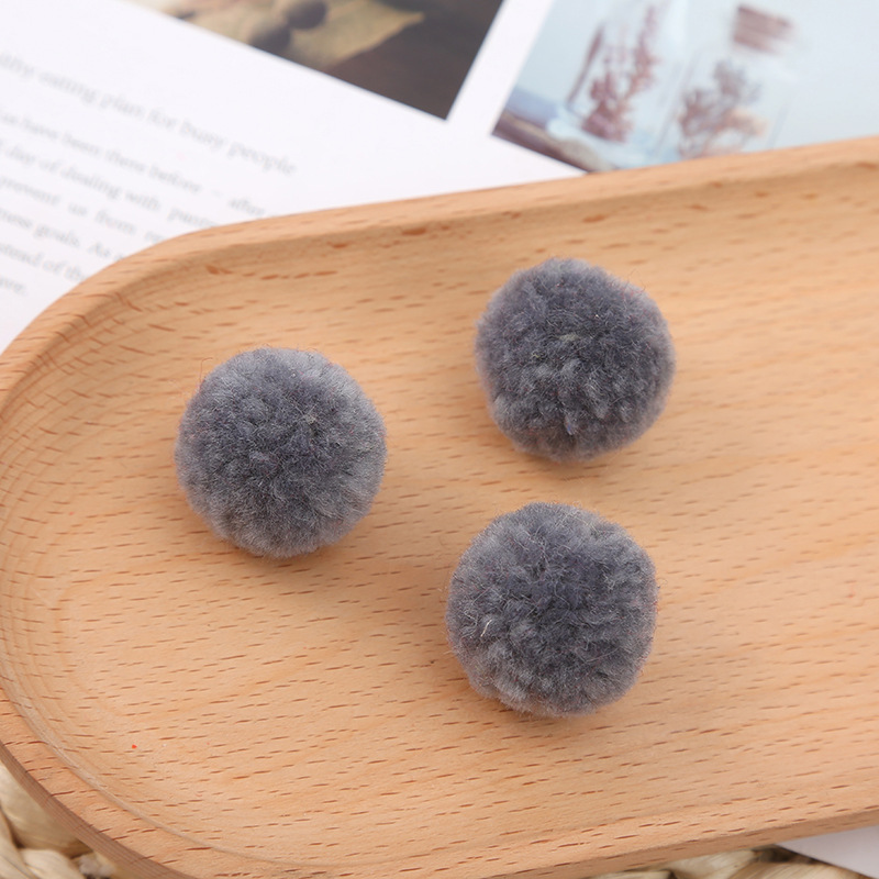 Color Imitation Wool Fur Ball Imitation Lamb Pompons Fur Ball Ornament Accessories Hairy Ball Pendant Clothes Accessories Wholesale