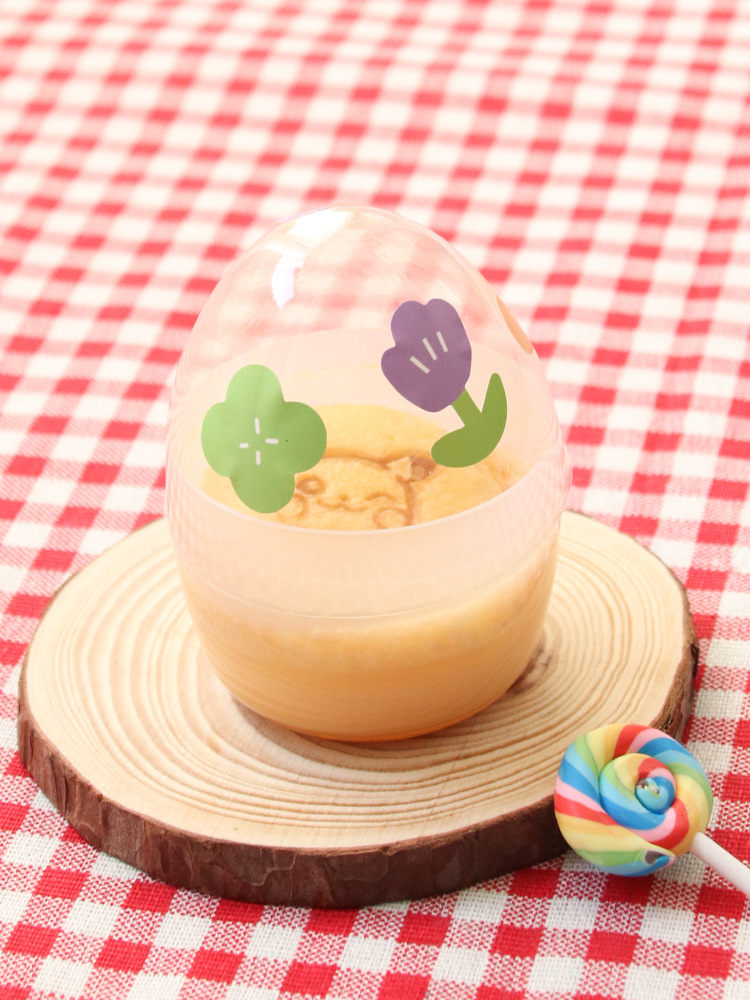 圆形慕斯杯甜品台烘焙可爱塑料透明ps布丁杯一次性杯子含贴纸带盖