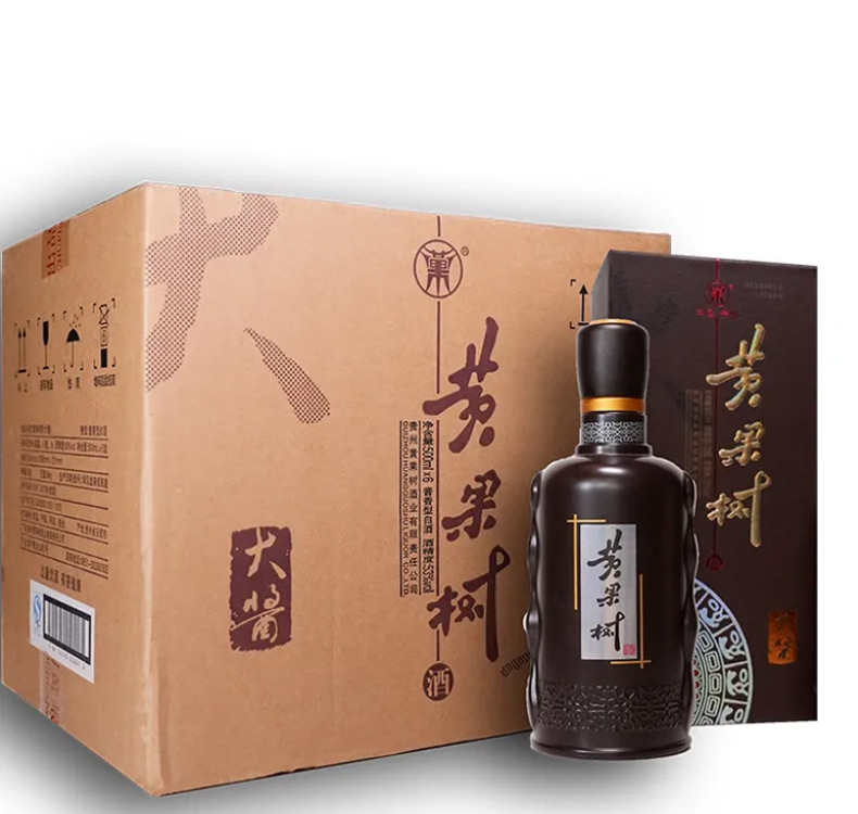 黄果树 大酱 53° 酱香型白酒 纯粮酿造 500ml 6瓶/箱53度 宴请