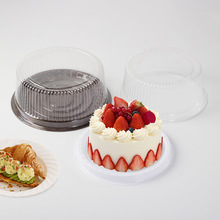 蛋糕盒戚风蛋糕乳酪芝士圆形蛋糕盒透明烘焙包装吸塑盒 蛋糕包装