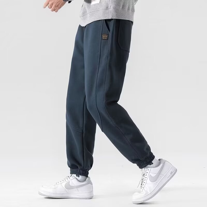2024春季新款束脚卫裤男针织休闲裤宽松运动裤户外潮牌男裤子代发