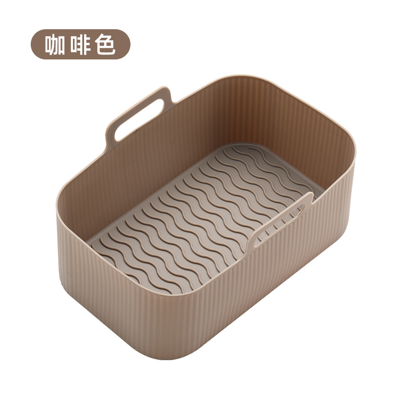 Baking Tray Heat Proof Mat Factory in Stock Wholesale Air Fryer Silica Gel Pad Oven Easy Cleaning Oil Insulation Silica Gel Pad