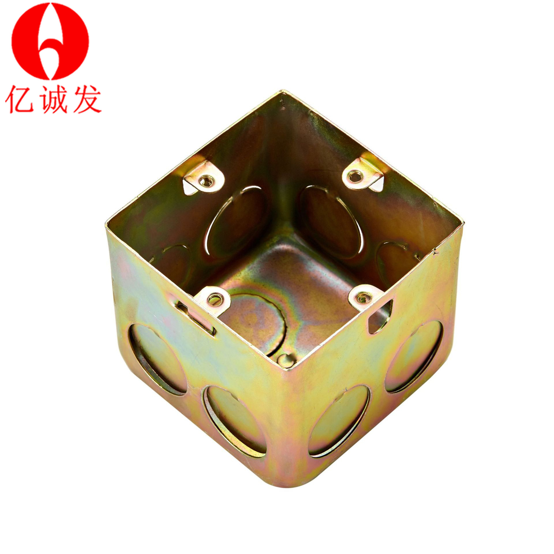 拉伸暗装底线盒镀锌铁底盒75型金属圆管接线盒铁皮86插座铁安装