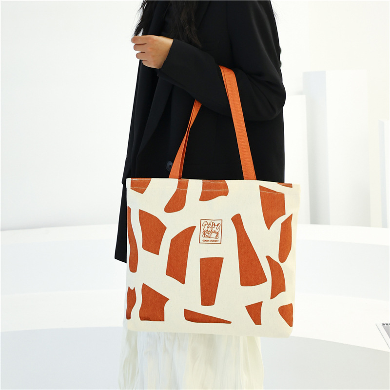 Mori Canvas Large Capacity Shoulder Bag 2022 Autumn and Winter Ins Versatile Student Class Niche Design Shoulder Bag