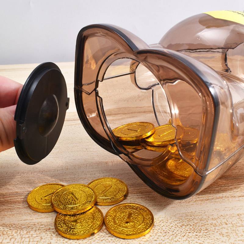 创意存钱罐透明超大号储蓄罐塑料储钱卡通儿童硬币网红大容量礼物