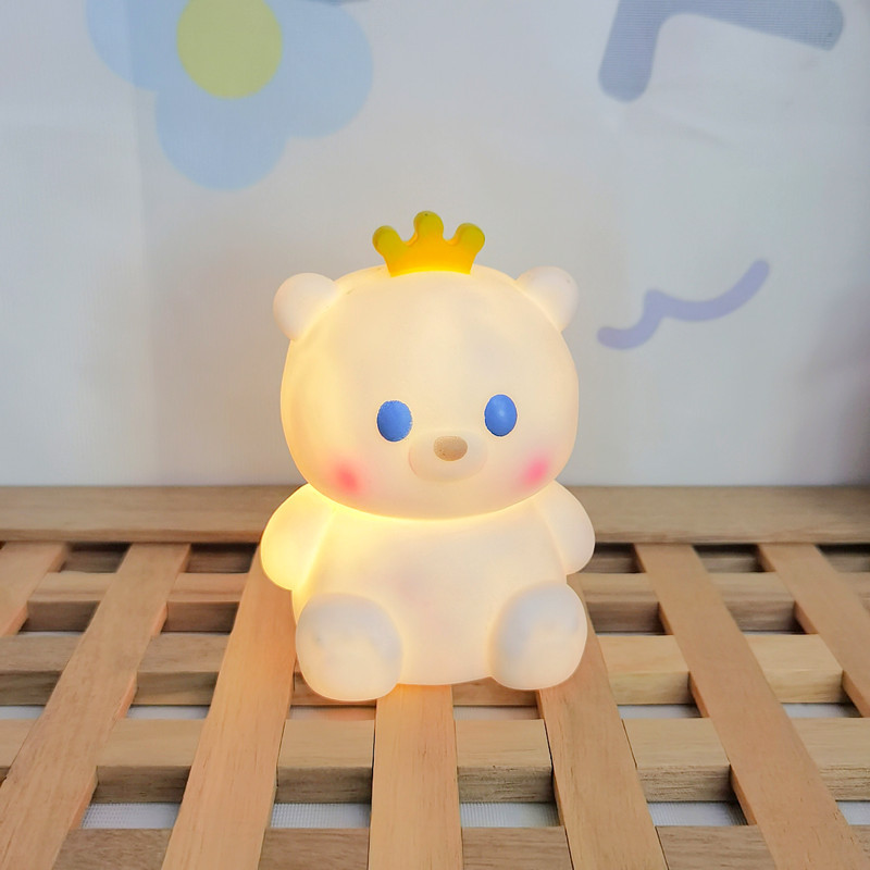 Creative LED Cartoon Small Night Lamp Cute Girl Heart Bedroom Desktop Decoration Night Market Stall Luminous Toys Wholesale