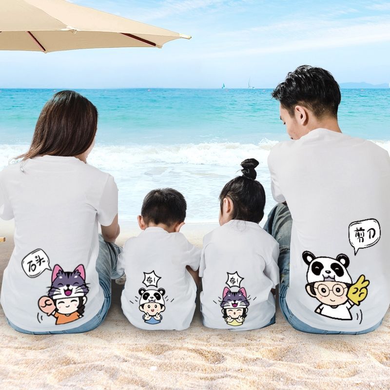 亲子母子装短袖图片